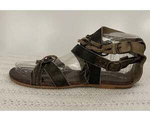Roan by Bed Stu Gretch Women's Brown Distressed Leather Gladiator Sandals